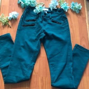 Women’s Blue-Green Jeggings .